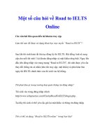 Một số câu hỏi về Road to IELTS Online ppt