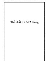 Thể chất trẻ 6-12 tháng pptx