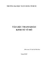 Kinh tế vĩ mô- tài liệu tham khảo pptx