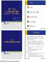 Vi Xử Lý và Cấu Trúc Máy Tính chương 03 pptx