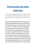 Phương pháp ngữ pháp phiên dịch pptx