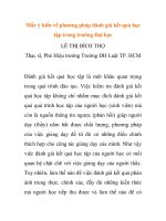 báo cáo nghiên cứu khoa học  ''''mấy ý kiến về phương pháp đánh giá kết quả học tập trong trường đại học l''''