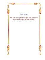 báo cáo khoa học      phát hiện sớm ung thư tuyến giáp bằng siêu âm kết hợp với chọc hút tế bào bằng kim nhỏ