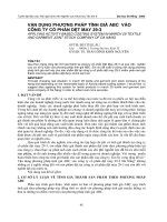 vận dụng phương pháp tính giá abc vào công ty cổ phần dệt may 29-3