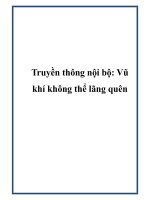 Truyền thông nội bộ: Vũ khí không thể lãng quên potx