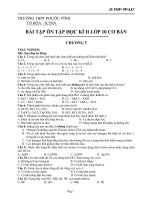 Ôn tập HKII hóa 10CB