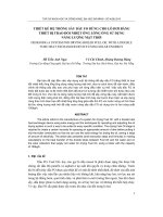 THIẾT KẾ HỆ THỐNG SẤY DẦU FO DÙNG CHO LÒ HƠI BẰNG THIẾT BỊ TRAO ĐỔI NHIỆT ỐNG LỒNG ỐNG SỬ DỤNG NĂNG LƯỢNG MẶT TRỜI DESIGNING A SYSTEM FOR DRYING BOILER FUEL OIL WITH A DOUBLE TUBE HEAT EXCHANGER DEVICE USING SOLAR ENGERGY pptx
