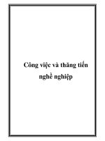 Công việc và thăng tiến nghề nghiệp pdf