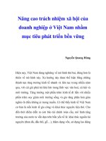 báo cáo  nghiên cứu khoa học ' nâng cao trách nhiệm xã hội của doanh nghiệp ở việt nam nhằm mục tiêu phát triển bền vững '