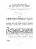 khảo sát khó khăn của sinh viên trường đại học ngoại ngữ đà nẵng trong việc nghe âm  t  vỗ trong tiếng anh của người mỹ
