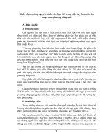 khắc phục những nguyên nhân còn hạn chế trong việc dạy học môn âm nhạc theo phương pháp mới