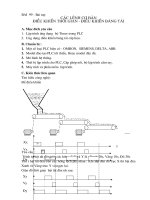 Bài tập về các lệnh cơ bản Điều khiển thời gian-Điều khiển băng tải
