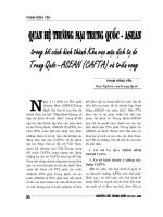 báo cáo nghiên cứu khoa học '''' quan hệ thương mại trung quốc - asean trong bối cảnh hình thành khu vực mậu dịch tự do tru