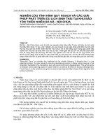 tình hình quy hoạch và các giải pháp phát triển du lịch sinh thái tại khu bảo tồn thiên nhiên