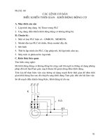 Các lệnh điều khiển thời gian khởi động động cơ trong PLC