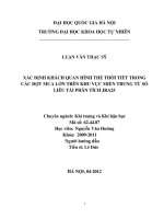 LUẬN VĂN THẠC SỸ XÁC ĐỊNH KHÁCH QUAN HÌNH THẾ THỜI TIẾT TRONG CÁC ĐỢT MƯA LỚN TRÊN KHU VỰC MIỀN TRUNG TỪ SỐ LIÊU TÁI PHÂN TÍCH JRA25 docx