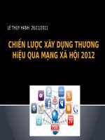 Chien-luoc-xay-dung-thuong-hieu-qua-mang-xa-hoi 31-3-2012 pptx