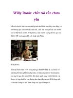 Willy Ronis: chết rồi vẫn chưa yên pot