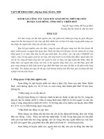 báo cáo nghiên cứu khoa học  ''''đánh giá công tác giao đất giao rừng trên địa bàn huyện nam đông, tỉnh thừa thiên huế''''