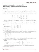 Chương 2. Ma trận – Định thức potx