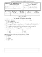 Đề kiểm tra định kì cuối kì 2 môn khoa học lớp 5 pptx