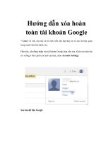 Hướng dẫn xóa hoàn toàn tài khoản Google doc