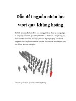 Dẫn dắt nguồn nhân lực vượt qua khủng hoảng pptx