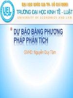 DỰ BÁO BẰNG PHƯƠNG PHÁP PHÂN TÍCH potx
