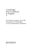 Cambridge   first certificate in english 5