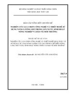 Báo cáo tổng kết chuyên đề: Nghiên cứu lựa chọn công nghệ và thiết bị để sử dụng năng lượng gió trong sản xuất, sinh hoạt nông nghiệp và bảo vệ môi trường pps