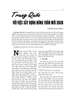 báo cáo nghiên cứu khoa học '''' trung quốc với việc xây dựng nông thôn mới xhcn ''''