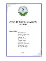 Đề Tài: CÔNG TY CỔ PHẦN SÀI GÒN PHARMA doc