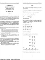 ĐỀ THAM KHẢO 3 MÔN: XÁC SUẤT THỐNG KÊ doc