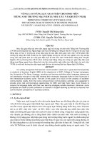 đề tài   nâng cao năng lực giao tiếp cho sinh viên tiếng anh thương mại năm ii  nhu cầu và khuyến nghị