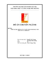 đồ án  nước thải sinh hoạt