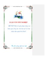 LUẬN VĂN TỐT NGHIỆP ĐỀ TÀI“Một số giải pháp nâng cao hiệu quả công tác văn thư tại Uỷ ban nhân dân quận Ba Đình”. pptx