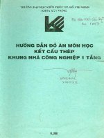 HƯỚNG DẪN ĐỒ ÁN MÔN HỌC KẾT CẤU THÉP KHUNG NHÀ CÔNG NGHIỆP 1 TẦNG doc