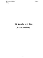 Đồ án môn lưới điện-Lê Minh Dũng potx