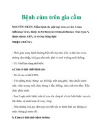 Bệnh cúm trên gia cầm pdf