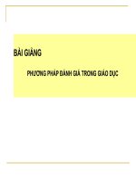 Phương pháp đánh giá trong giáo dục potx