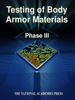 Testing of Body Armor Materials Phase III pot