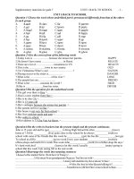 Unit1Grade 7:Back to school