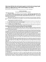 Phân loại chất thải rắn sinh hoạt tại nguồn, tái chế và tái sử dụng là giải pháp có ý nghĩa kinh tế, xã hội và môi trường ở các đô thị ppt