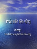 Phát triển bền vữngChương 9: Kinh tế học của phát triển bền vững pptx