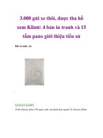 3.000 gửi xe thôi, được tha hồ xem Klimt: 4 bản in tranh và 15 tấm pano giới thiệu tiểu sử doc