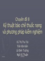 báo cáo  bào chế và kiểm nghiệm thuốc thú y