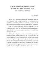 báo cáo nghiên cứu khoa học '''' vị trí khu di tích khảo cổ học 18 hoàng diệu trong cấu trúc thành thăng long - hà nội qua các thời kỳ lịch sử[1] ''''