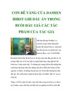 CON BÊ VÀNG CỦA DAMIEN HIRST GHI DẤU ẤN TRONG BUỔI ĐẤU GIÁ CÁC TÁC PHẨM CỦA TÁC GIẢ docx
