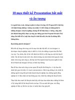 10 mẹo thiết kế Presentation bắt mắt và ấn tượng ppt