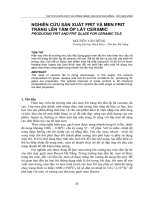 báo cáo nghiên cứu khoa học nghiên cứu sản xuất frit và men frit tráng lên tấm ốp lát ceramic'